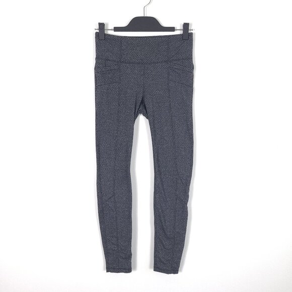 Athleta Grey High Waisted Leggings - Picture 1 of 10